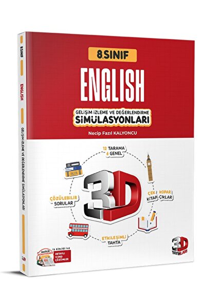 3D Yayınları 8. Sınıf Simülasyon İngilizce / Necip Fazıl Kalyoncu / 3D Yayınl...