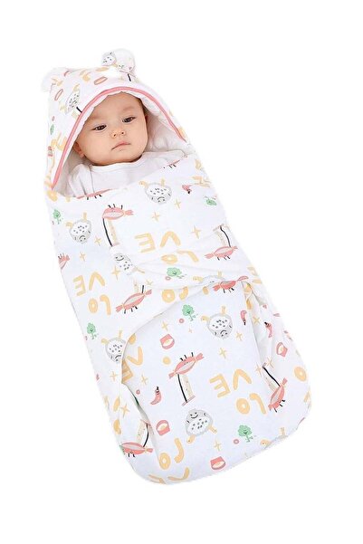Gonice Baby Hooded Swaddle - Soft 100% Cotton Sleeping Sack for Newborn (0-6 Months)