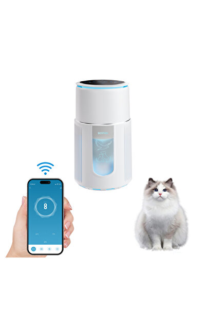 BOMIDI جهاز تنقية هواء الحيوانات الأليفة لإزالة الشعر والروائح وقشرة الرأس، ت...