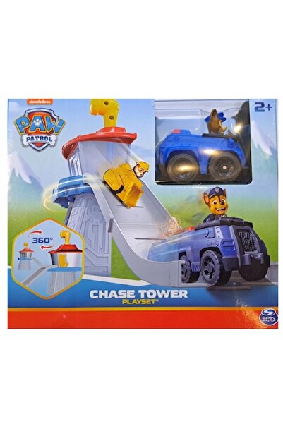 CARDSPLITTER PAW Patrol Observation Tower Playset with Slide, Blue, 3+ years