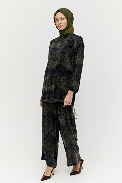 Setrms Desenli Rahat Kesim Lyocell İkili Takım