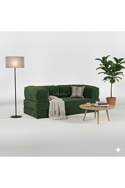 NWİN HOME Linea Mini Modüler Minder Köşe Takımı 160*80 cm Oyun Alanı Kanepe Fermuarlı Yatak Cırtlı Metalsiz