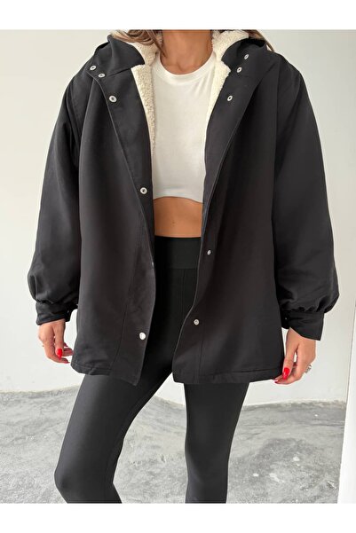 mydukkan.co Hooded Plush Coat