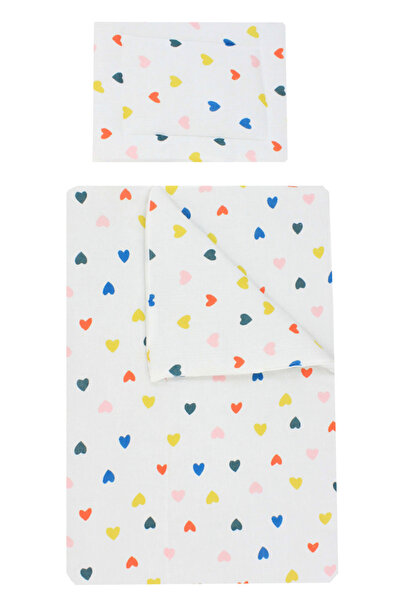 PRICHINDEL Set de lenjerie de pat din muselină, 2 piese (pilotă și pernă subț...