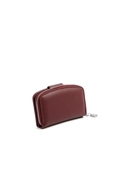 Silver Polo Silver & Polo Sp874 Women's Wallet & Card Holder Plain Claret Red