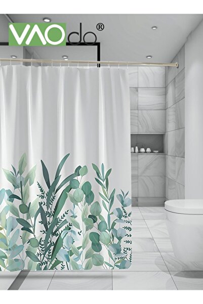 VAODO Polyester Printing Shower Curtain 3D Digital Printing Easy to Clean Polyester Material Thickened and