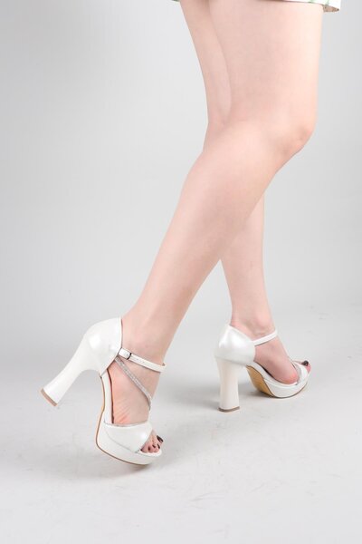 Birikon Marion Tek Stone B Piped Satin Platform Heeled Shoes