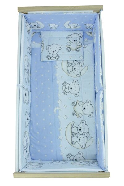 PRICHINDEL Set de lenjerie de pat 5 piese, Prichindel, seria Blue Bear, 120x6...