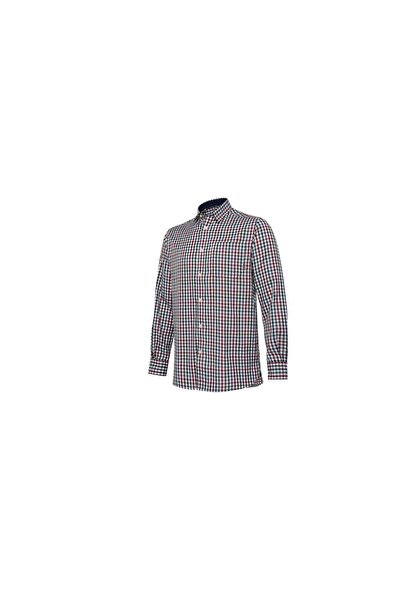 Beretta Cămașă cu mânecă lunga Ellis – White & Bordeaux Check