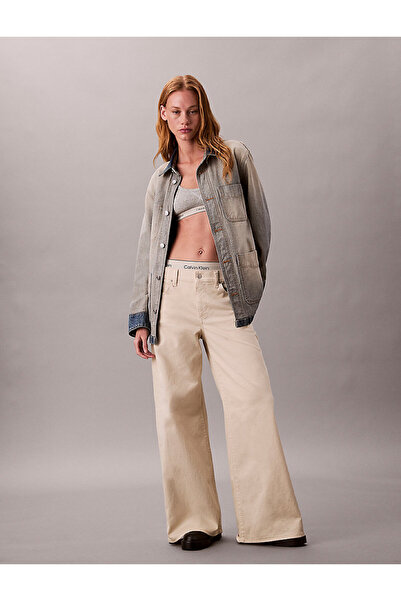Calvin Klein Kadın Bej Pantolon