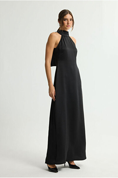 Love My Body Bağlamalı Uzun Elbise