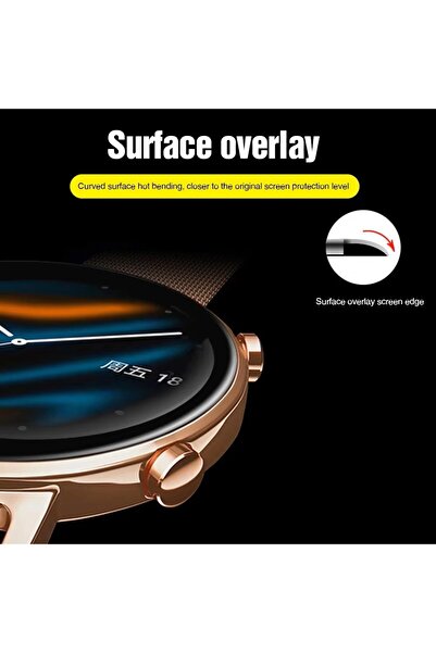 UnDePlus Huawei Watch Gt 6 41mm Full Screen Ppma Easy Application Nano Watch Protector with Apparatus