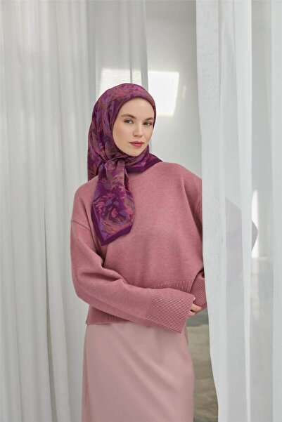 Silk Home Viscose Velora Scarf Purple Four Seasons 90X90