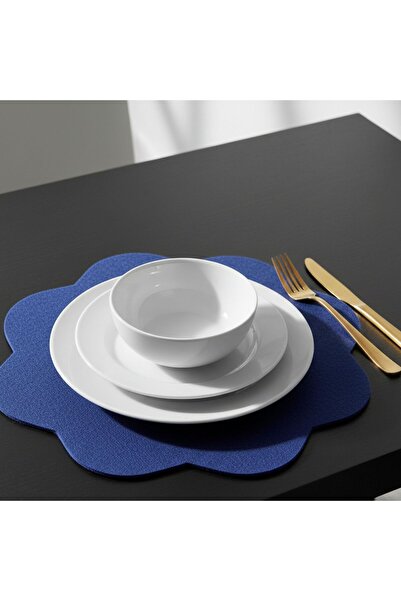 Grand Fine Art 2 Pieces Felt American Doily - Easy to Wipe Clean - 33X33 cm - Octagonal Floral Pattern