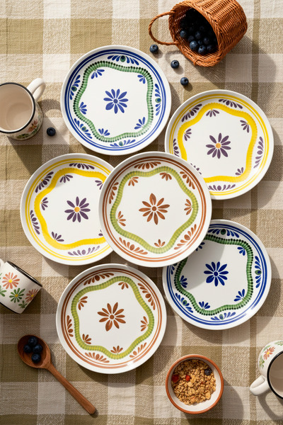 Bambum Modern 6-Piece Cake Plate Leo