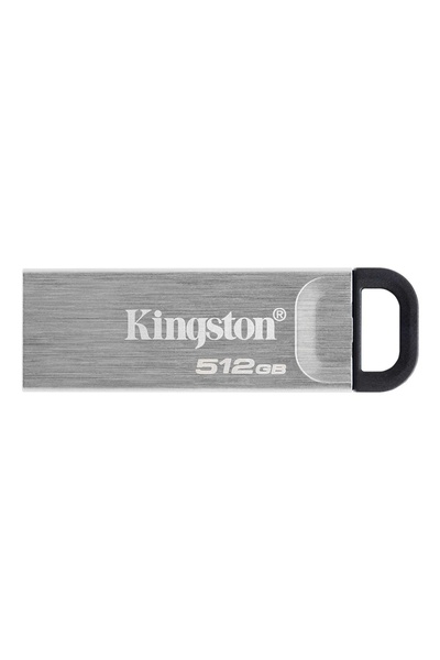 Kingston USB stick 512GB DataTraveler Kyson, USB 3.2, 200MB/s, Μεταλλικό σχέδιο, Γκρι