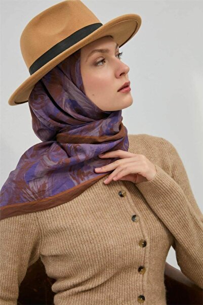 Silk Home Viscose Velora Scarf Milky Brown Four Seasons 90X90