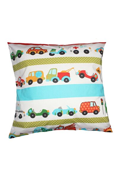 PRICHINDEL Multicolored Cars Pillow