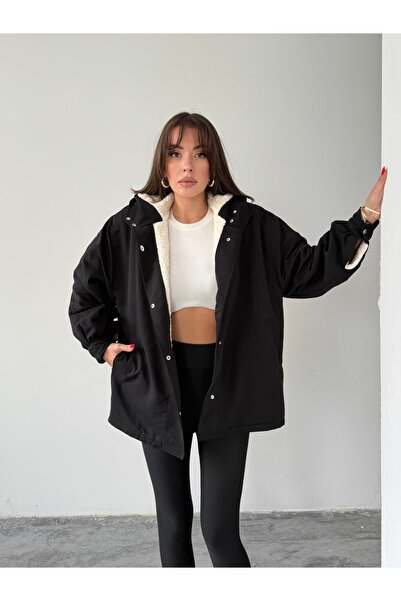 mydukkan.co Hooded Plush Coat