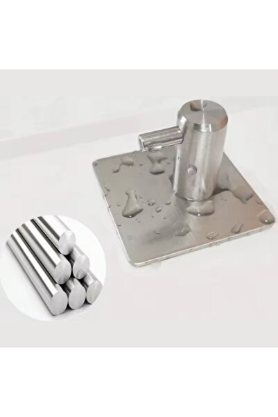 Sueva PROMERCO® Adhesive Stainless Steel Wall Hooks Set - 4 Pack for Bath and Kitchen