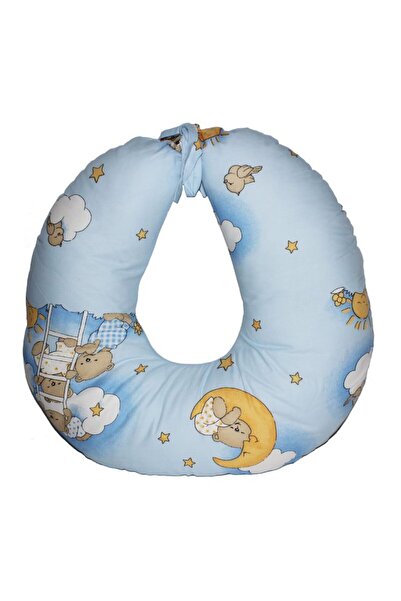 PRICHINDEL Pernă de alăptare - Sleepy Teddy, Albastră