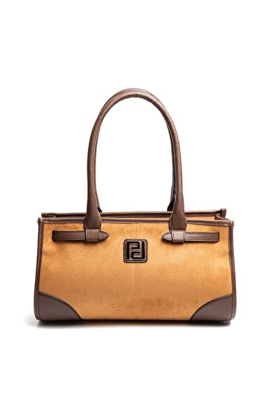 Silver Polo Silver & polo sp1261 women's handbag suede brown-brown