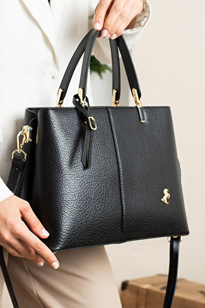 POLO CLUB Geantă de mână și umăr pentru femei Polo cu bretea crossbody compartimente lungă (32x24 cm)