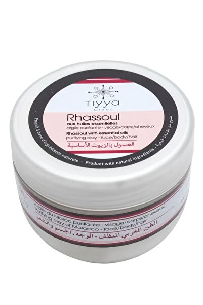 TIYYA Moroccan Rhassoul with Essential Oils – Natural Skincare & Haircare Clay Mask