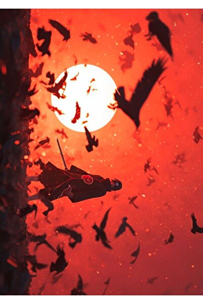 BONANZA Naruto Itachi and Crows Ahşap Poster