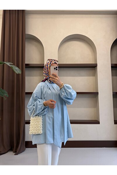 MOONSC Tie-Necklace Shirt