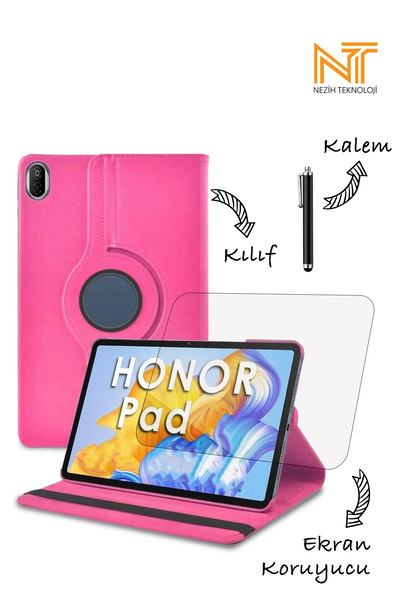 Nezih Case Huawei Honor Pad X7 8.7 Inch 360 Rotating Stand Case + Screen Protector + Stylus