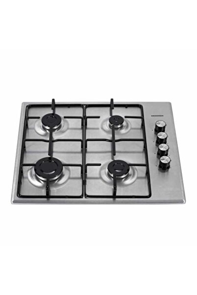 Heinner HBH-S584I-IX Built-in Gas Hob, 4 Burners, Electric Ignition, 60 cm, Stainless Steel