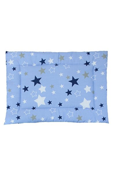 PRICHINDEL Pernă subțire, albastră cu stele, 37 x 28 cm