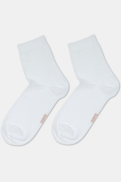 Conte Elegant Women's viscose (tencel) socks, Conte Classic 000 - White, 38-39 (25)