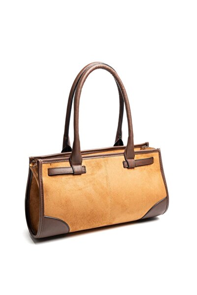 Silver Polo Silver & polo sp1261 women's handbag suede brown-brown