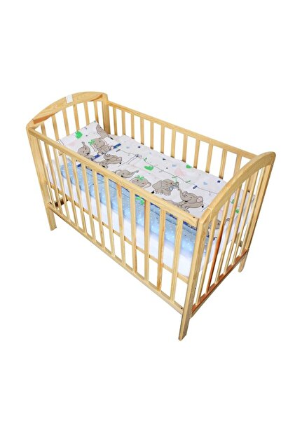 PRICHINDEL Lenjerie de pat pentru pătuț, format din 3 piese, cu dungi albastr...