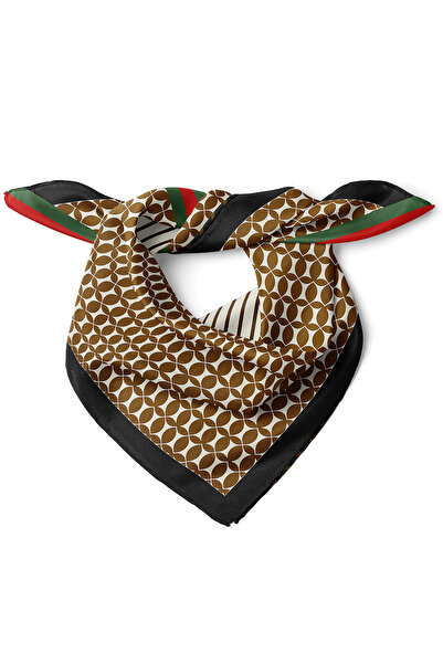 nehir eşarp Geometrik & Şerit Desen Fular Bandana 50x50 Cm