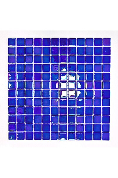 MozaiKristaL Havuz ve tüm yüzeyler için 25x25mm. Lüsterli Mavi, 31,5x31,5cm. ...