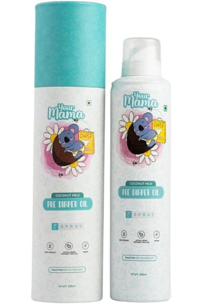 Your Mama Pre-Diaper Oil Spray – 100% Natural Virgin Coconut Oil 200ml