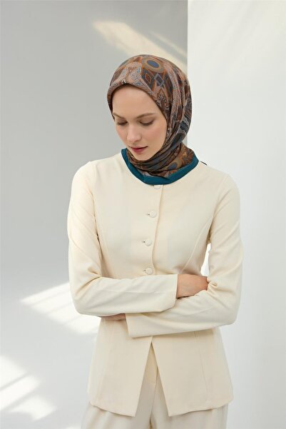 Silk Home Viscose Velora Scarf Petrol Green Four Seasons 90X90