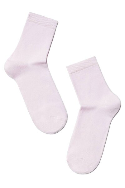 Conte Elegant Women's classic cotton socks, Esli 000 - White, 36-39 (23-25)