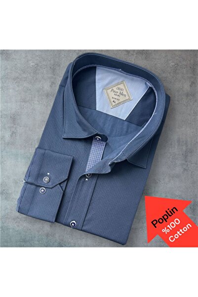 OwenLife Owen Life Cotton Poplin Fabric Slim Fit Mold Quality Shirt