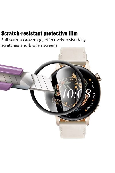 UnDePlus Huawei Watch Gt 6 41mm Full Screen Ppma Easy Application Nano Watch Protector with Apparatus