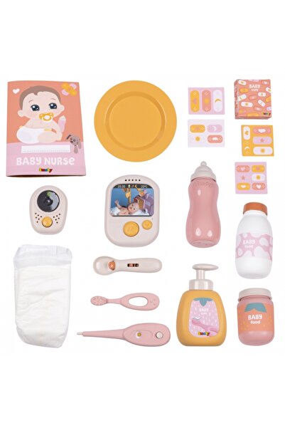 Smoby Baby Nurse Play Center – Multifunction Doll Care Set with Seat, Changing Table