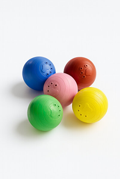 Papağanhane 5 قطع من كرات القطط ذات الأجراس |   لعبة القط البلاستيكية الصوتية...