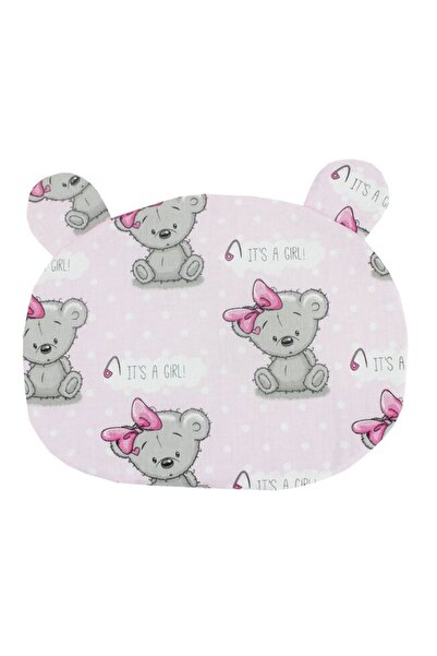 PRICHINDEL Pernă subțire, bumbac, It's a girl, roz, 37 x 29 cm