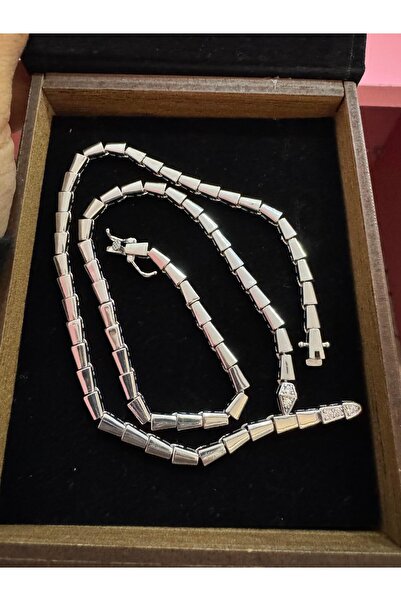 neslyaccessories Vip Series Srpnt Necklace with Box Lock Closure