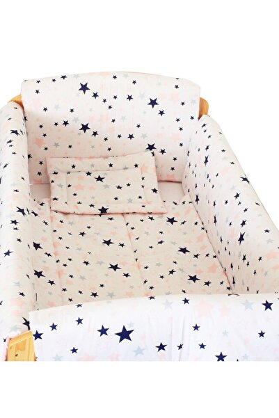 PRICHINDEL Set de lenjerie de pat cu 7 piese, Prichindel, reversibil, steluțe...