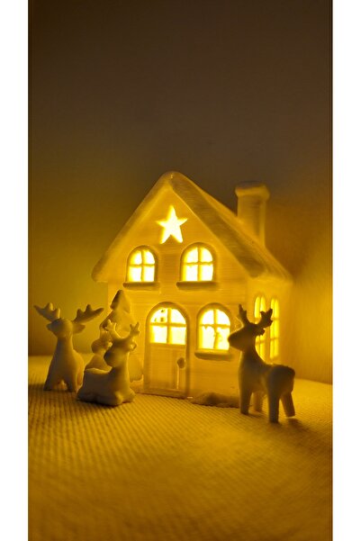 Taz Work Shop Aksesuar Dekoratif Sevimli Ev Dekor Seti Led Mumlar Dahil Gece ...