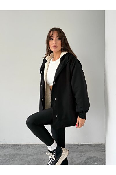 mydukkan.co Hooded Plush Coat